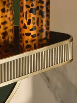 Rib Shelf Bathroom Wall Mirror