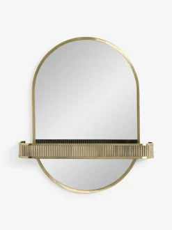 Rib Shelf Bathroom Wall Mirror