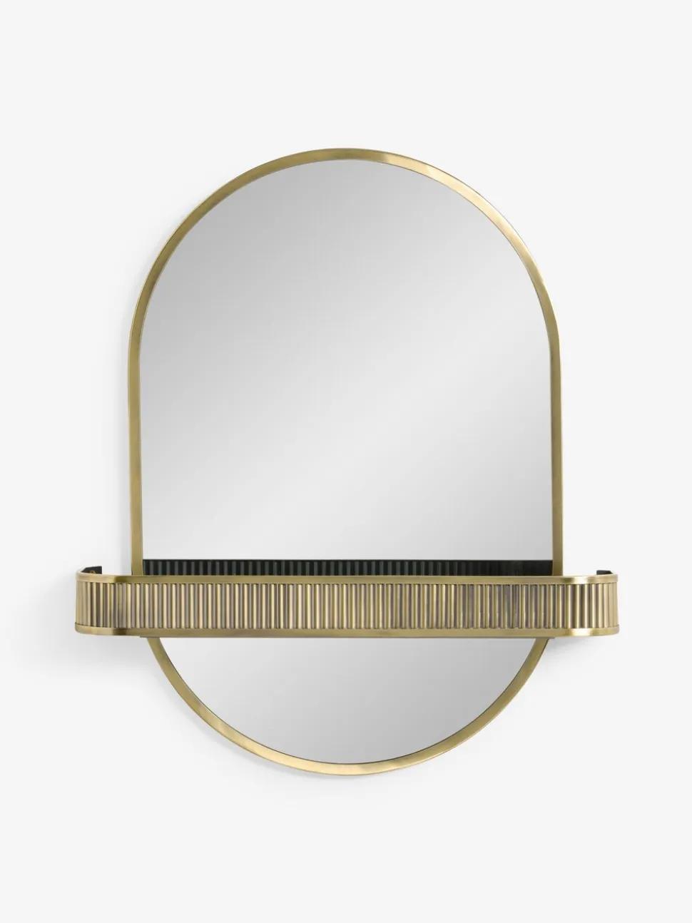 Rib Shelf Bathroom Wall Mirror