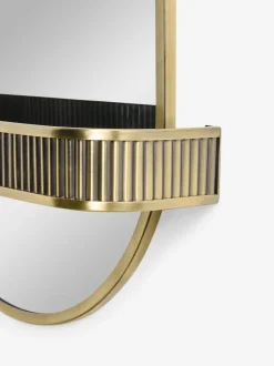 Rib Shelf Bathroom Wall Mirror