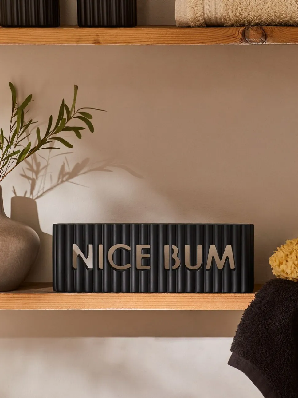 Rib Word Block Ornament