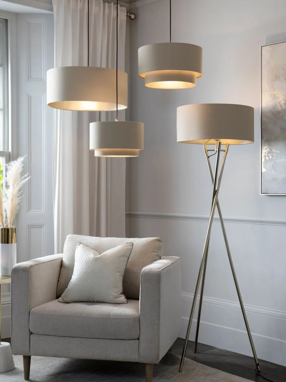Rico plafondlamp met gemakkelijk te monteren kap