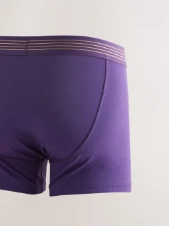 Rijke marineblauw/paars/oranje - Verpakking van 10 - Boxershorts met A-voorkant