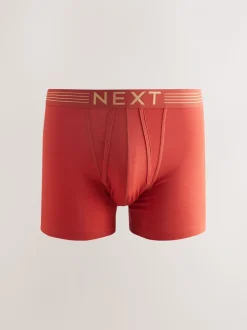 Rijke marineblauw/paars/oranje - Verpakking van 10 - Boxershorts met A-voorkant