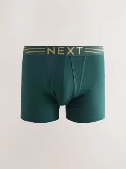 Rijke marineblauw/paars/oranje - Verpakking van 10 - Boxershorts met A-voorkant