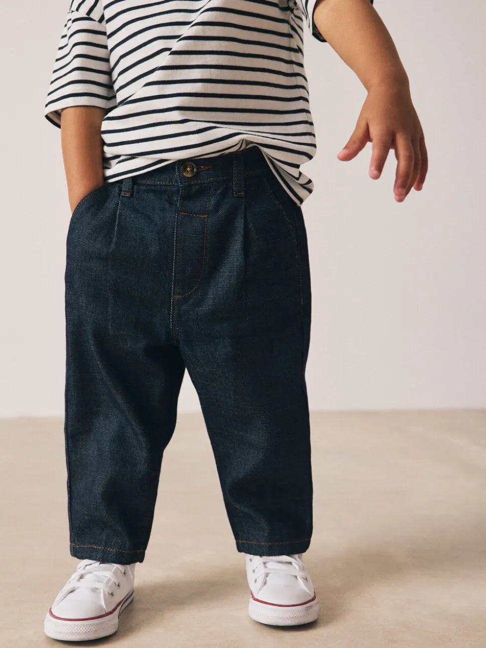 Rinse wash - Jeans met geplooide voorkant (3mnd-7jr)