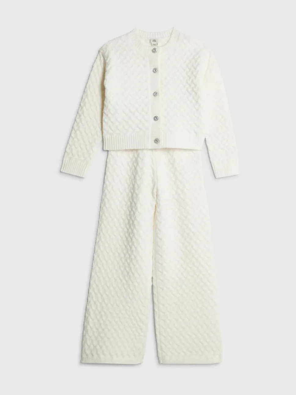 River Island Cable Cardigan & Trousers Set