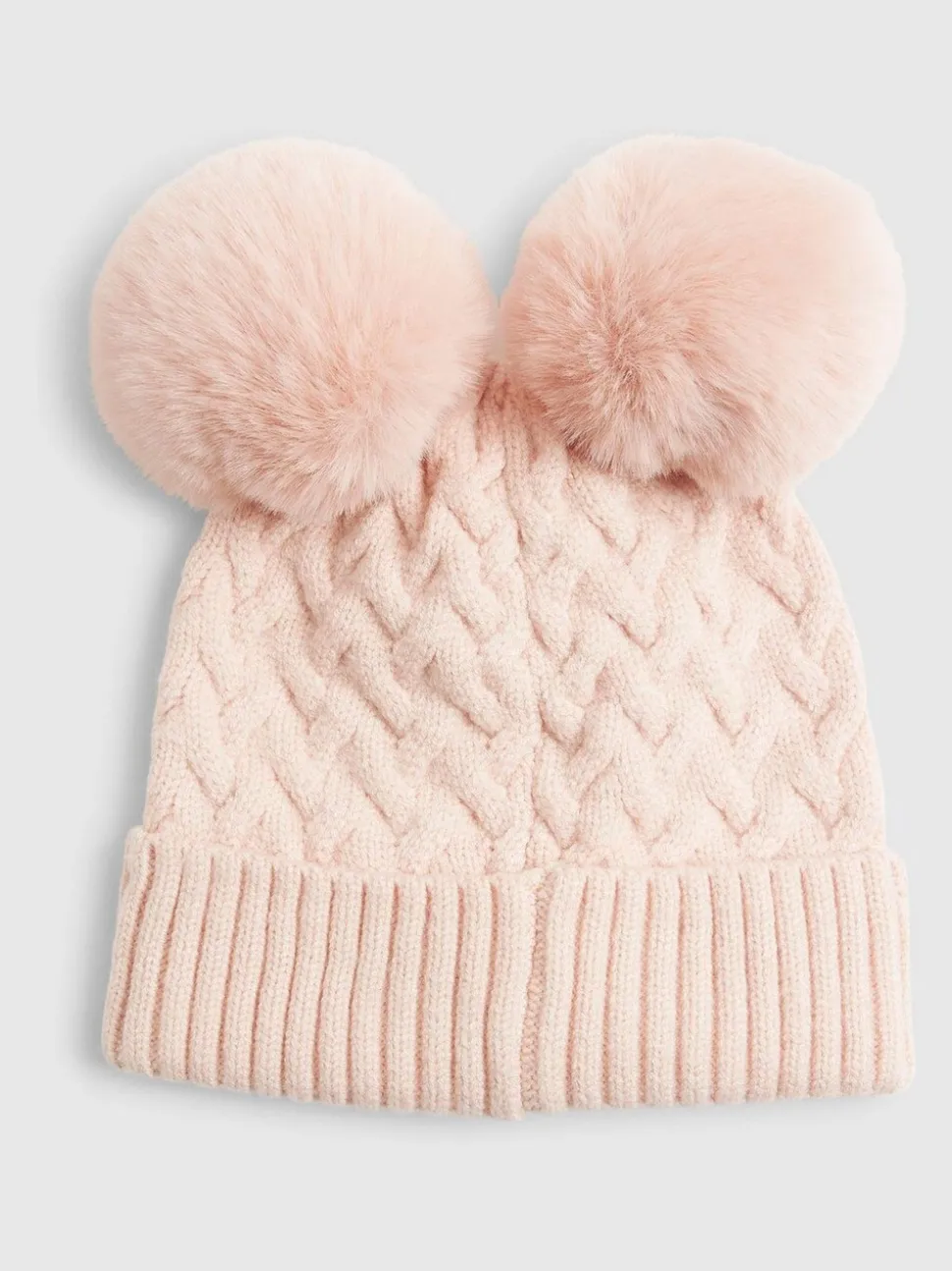 River Island Double Pom Beanie