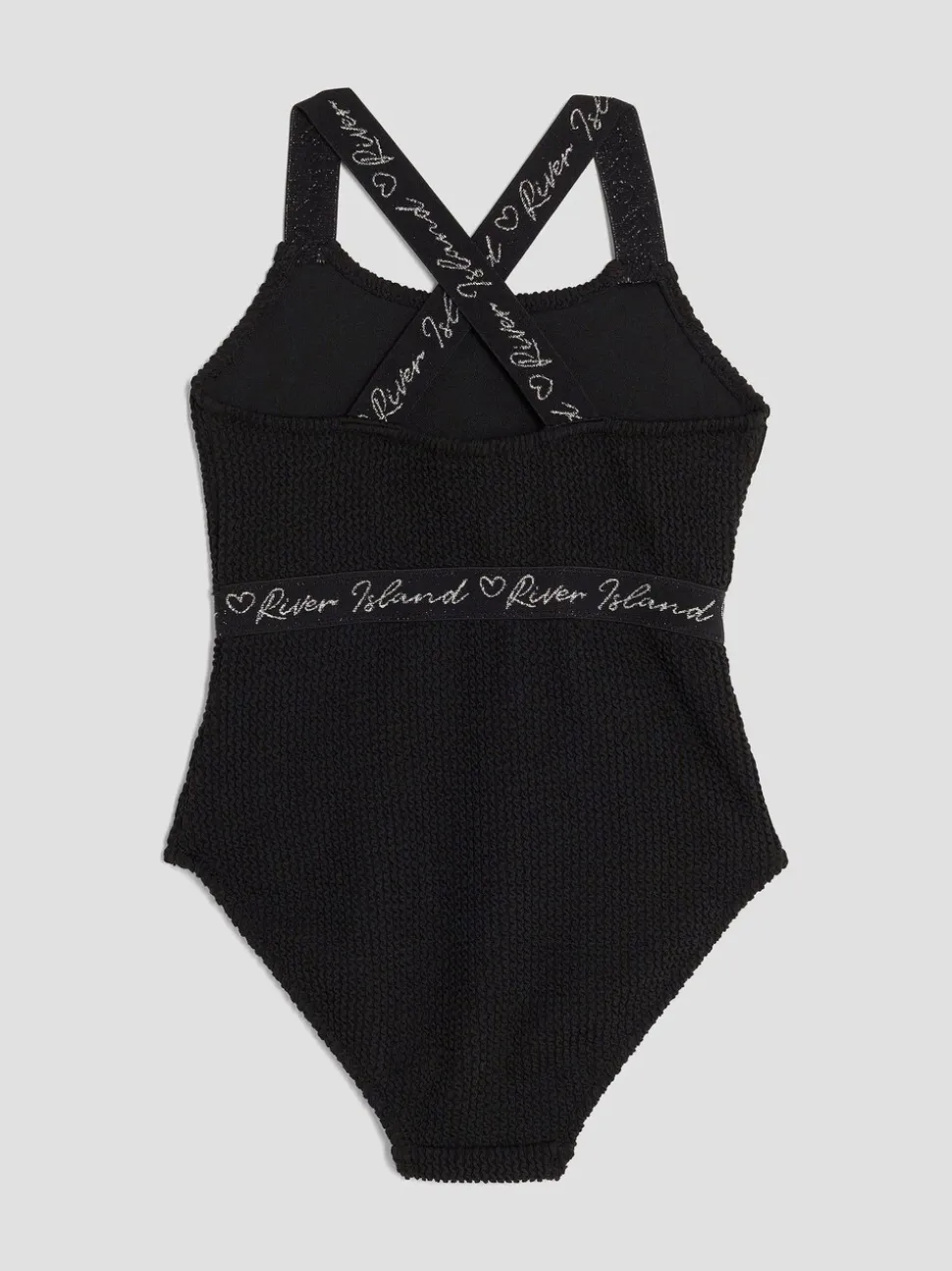 River Island Elastic Textured Swimsuit