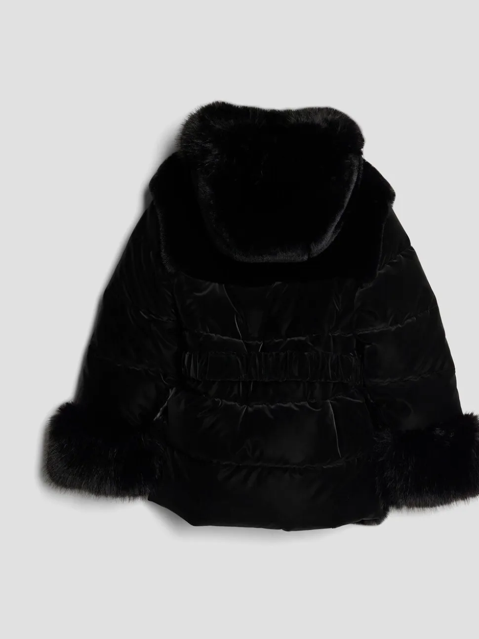 River Island Girls Belted Fur Padded Coat