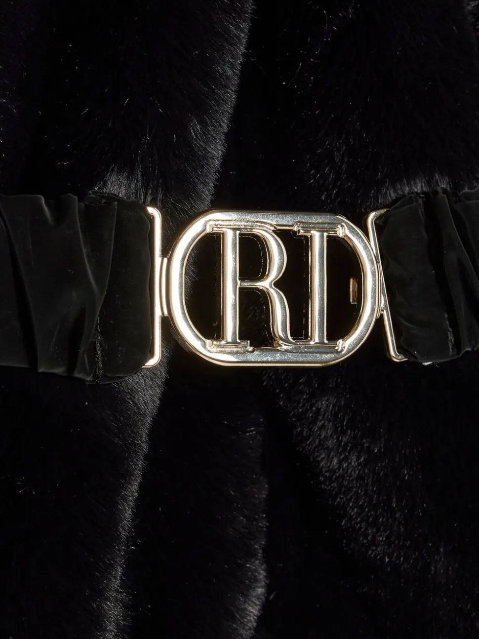 River Island Girls Belted Fur Padded Coat