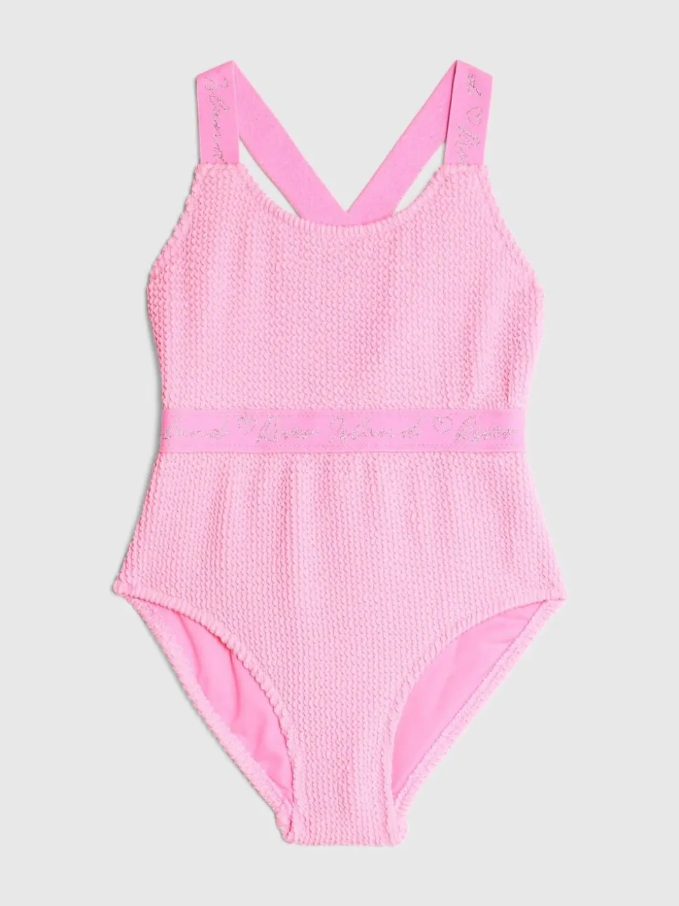 River Island Girls Elastic Textured Swimsuit