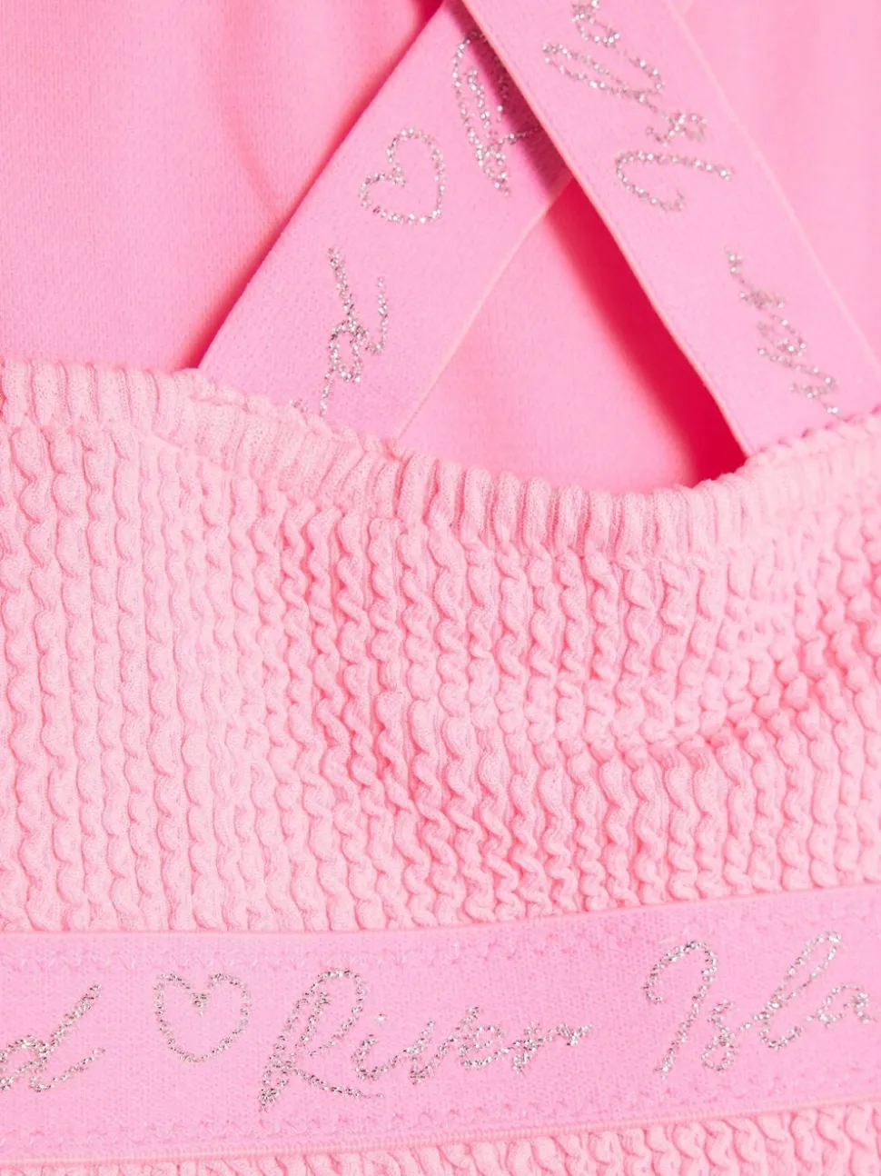 River Island Girls Elastic Textured Swimsuit
