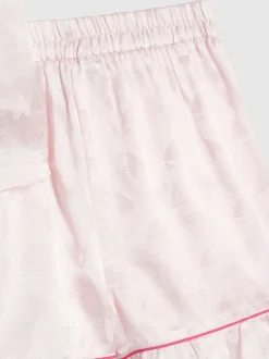 River Island Girls Satin Shirt & Short Pyjamas Set