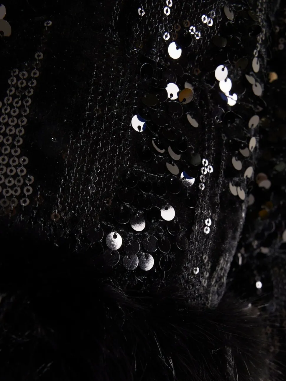 River Island Girls Sequin Puffer Coat