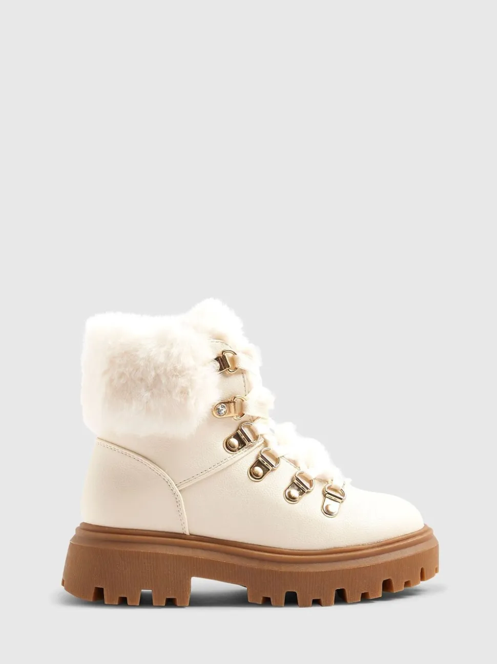 River Island Lace Up Hiker Boots