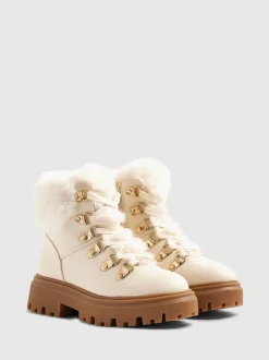 River Island Lace Up Hiker Boots