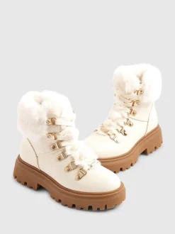 River Island Lace Up Hiker Boots