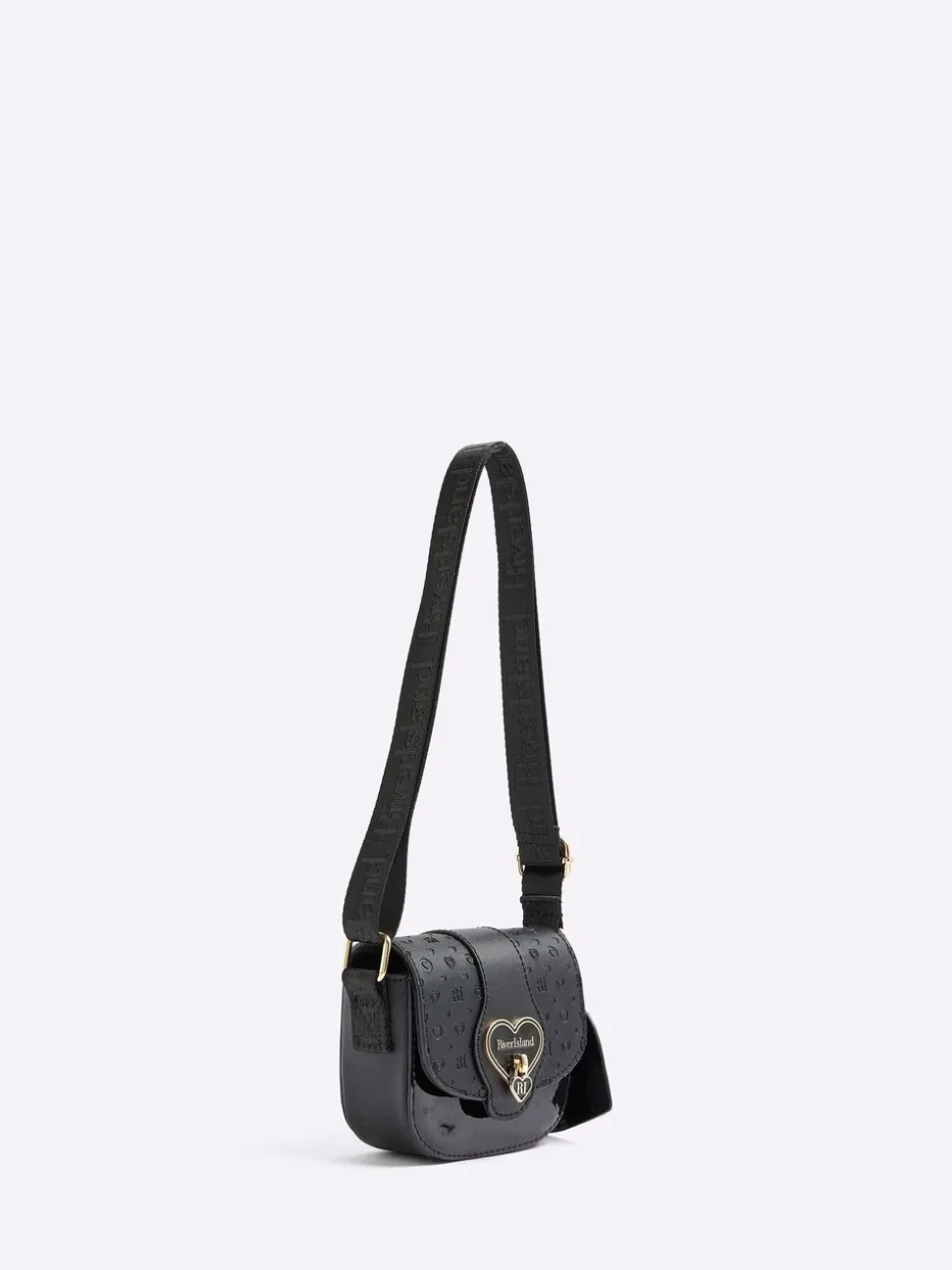 River Island Monogram Heartlock Kendal Bag