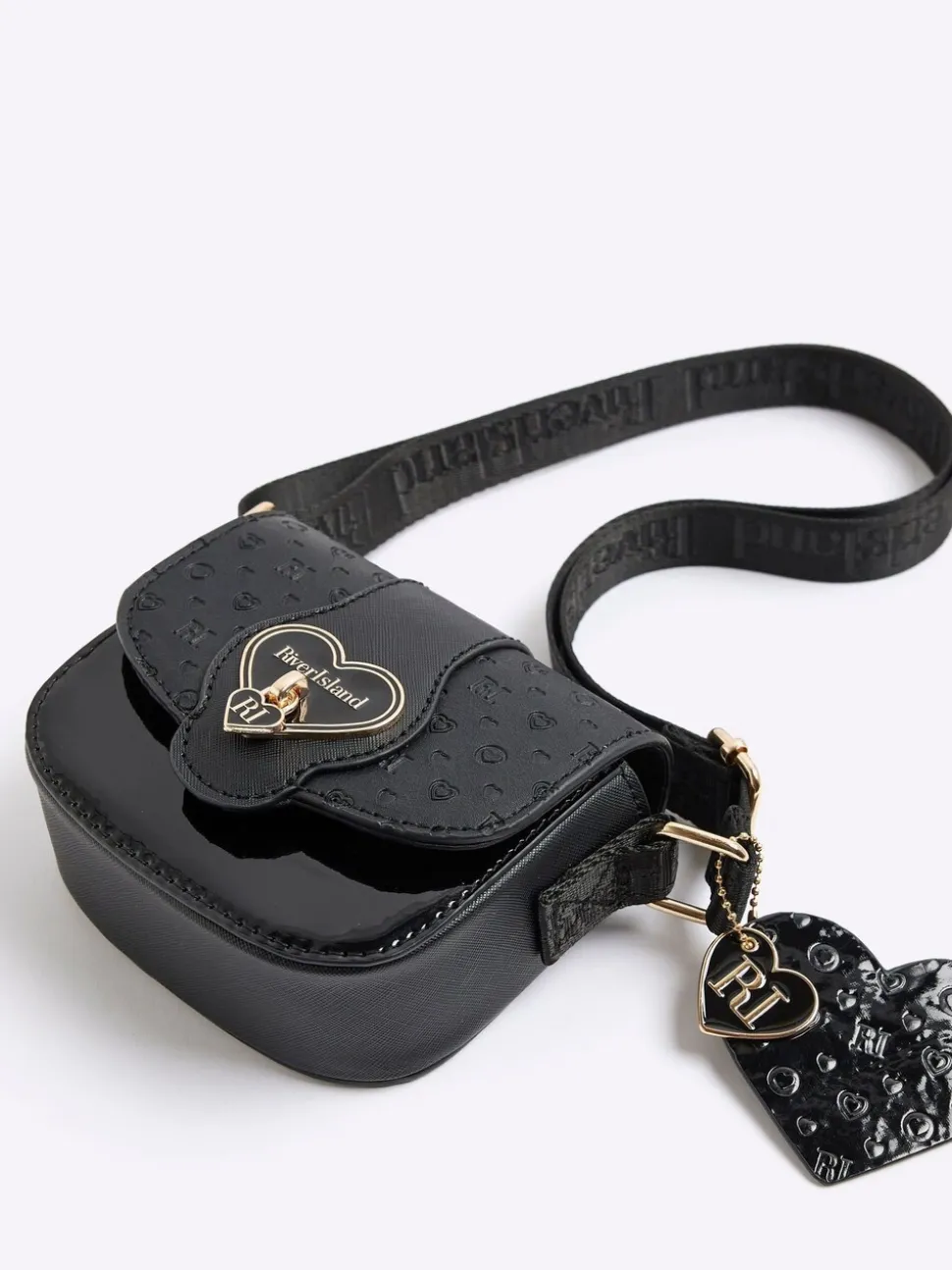 River Island Monogram Heartlock Kendal Bag