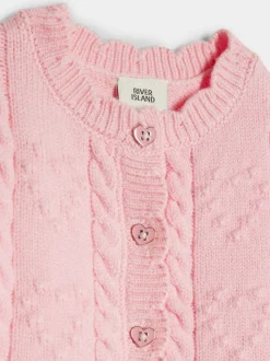 River Island Peplum Knitted Bow Cardigan and Legging Set