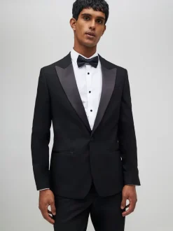 River Island Plain Slim Tux Jacket