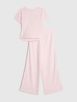 River Island Sassy Queen Ruched T-Shirt & Track Set