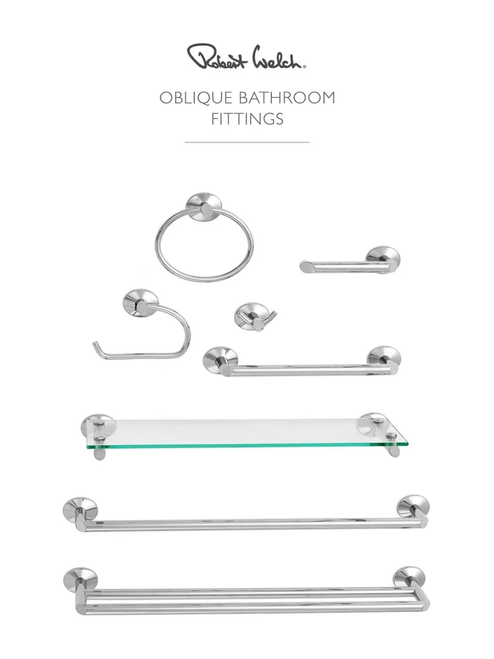 Robert Welch Oblique handdoekenring
