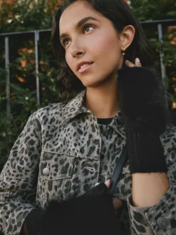 Rockett St George Faux Fur Handwarmers Gloves
