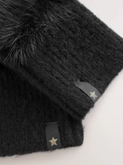 Rockett St George Faux Fur Handwarmers Gloves