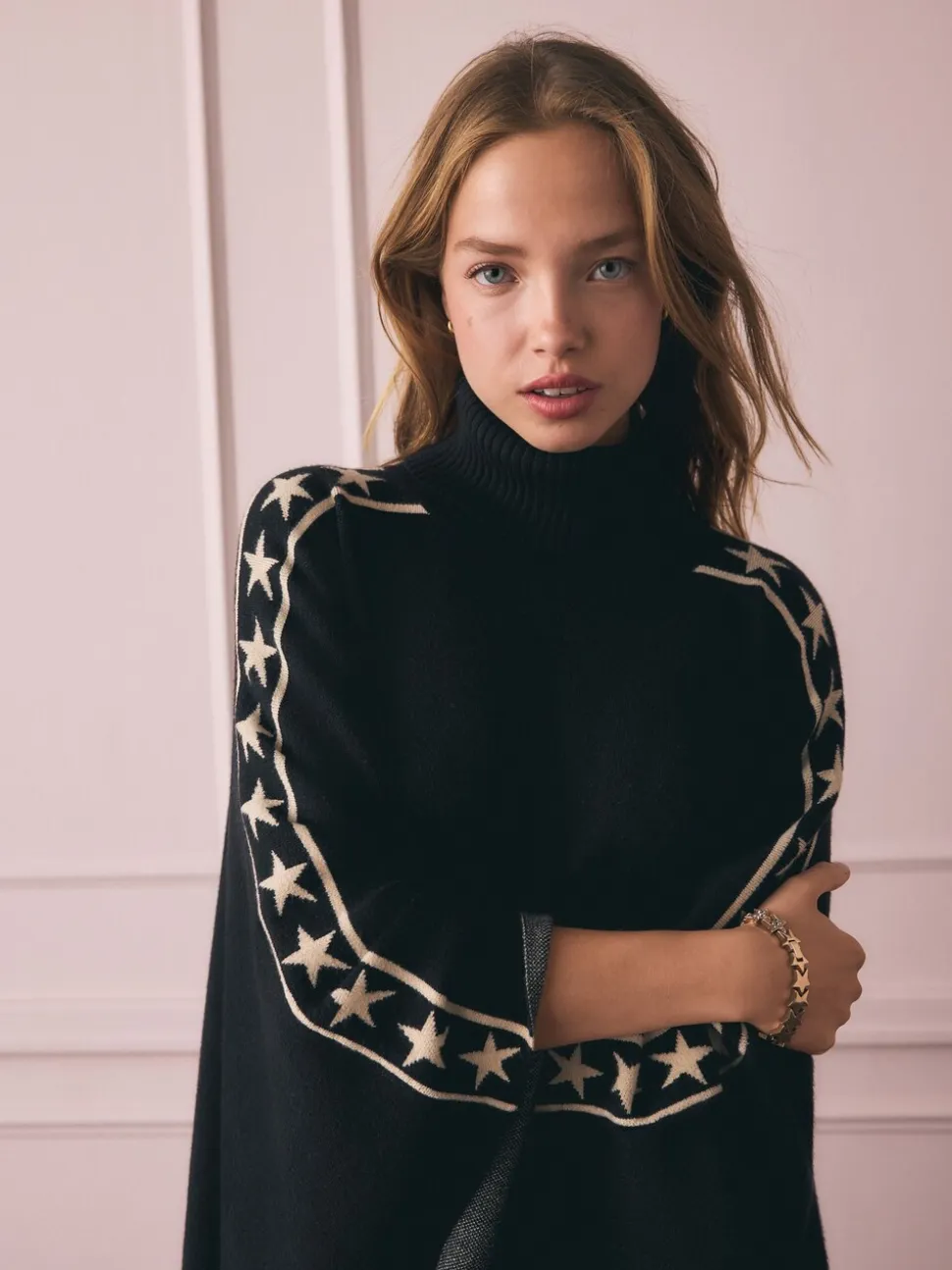 Rockett St George Gebreide Poncho