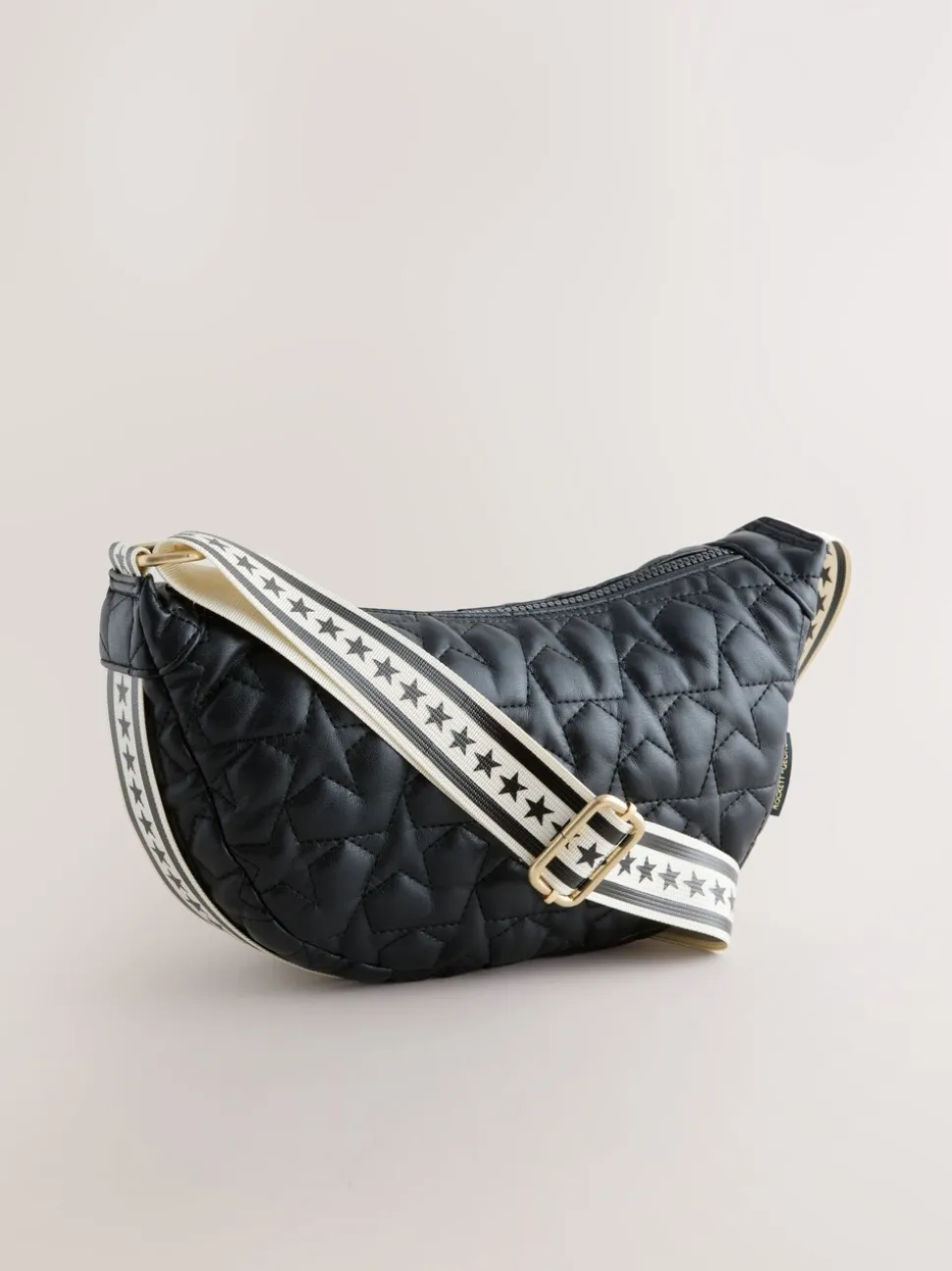 Rockett St George Quilted Cross-Body Bag with Star Strap
