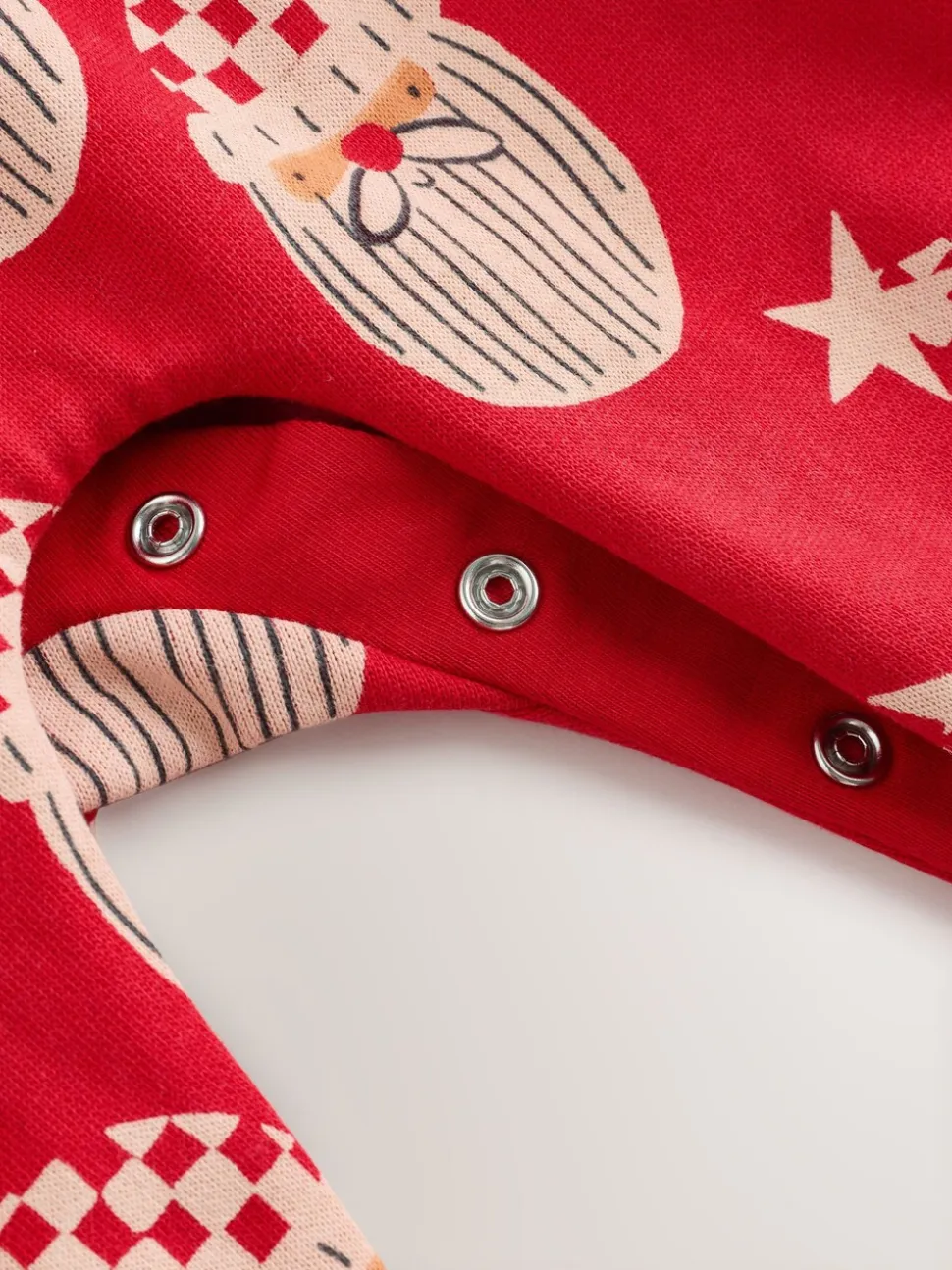Rode kerstman - All-over Print Kerstmis Baby bretelbroekenset (0mnd-3jr)