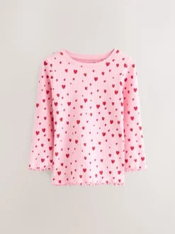 Rode strik/Hart - Verpakking van 3 knusse pyjama's (9 mnd-16 jr)
