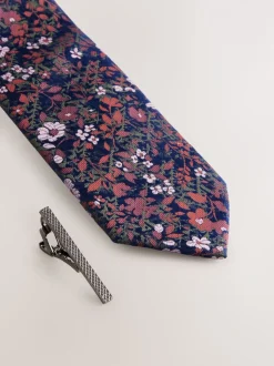 Roestbruin - Das met bloemenprint