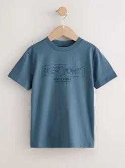 Roestbruin - Set van geruit overhemd met lange mouwen en T-shirt 2 stuks (3-16jaar)