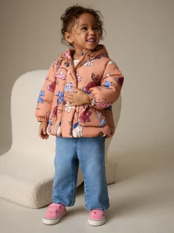 Roestbruin met personage - Shower Resistant Printed Coat (3mths-7yrs)