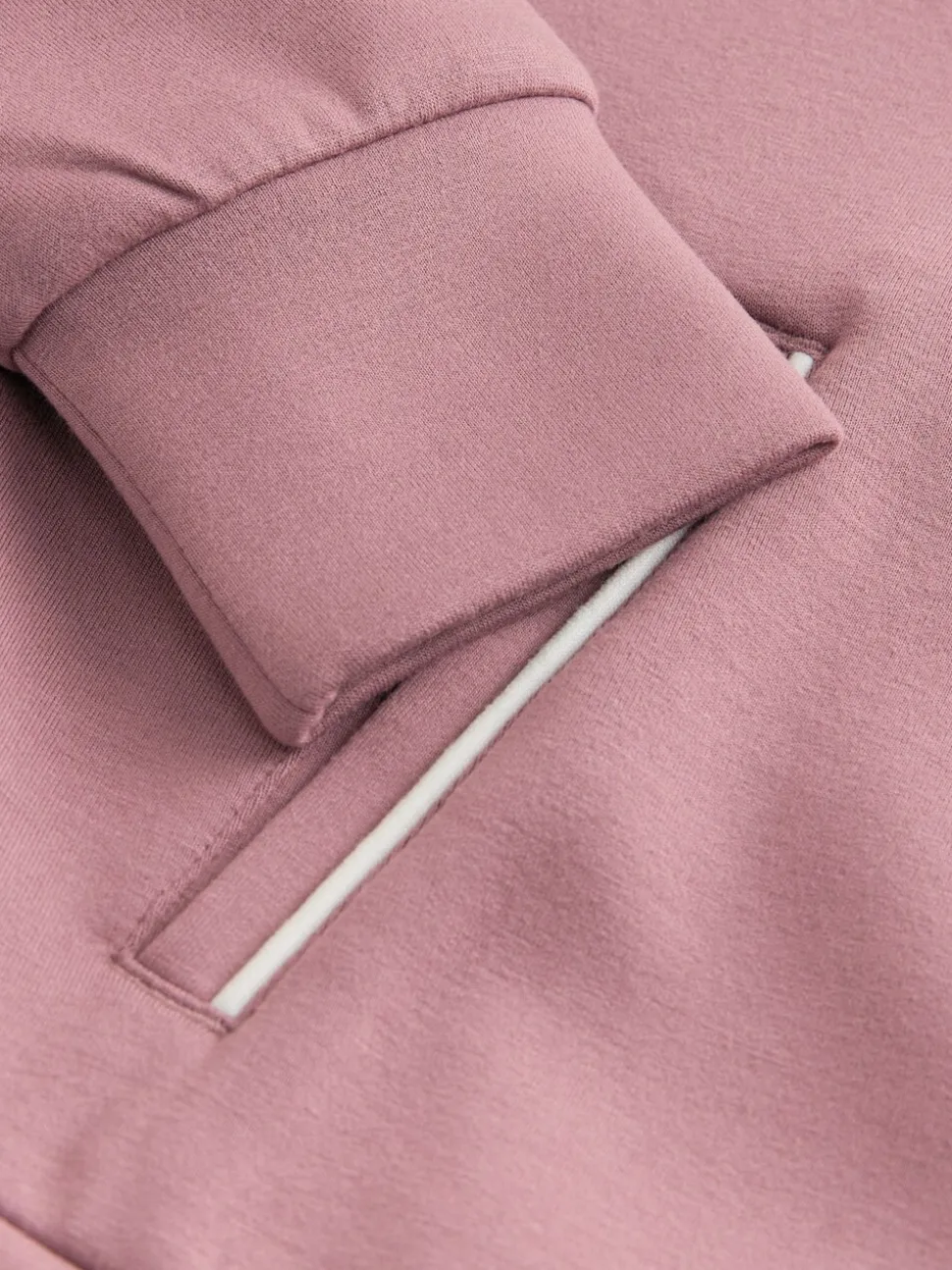 Roestbruin-roze - Set van superzachte joggingbroek met rits, ronde hals en wijde pijpen (3-16jr)