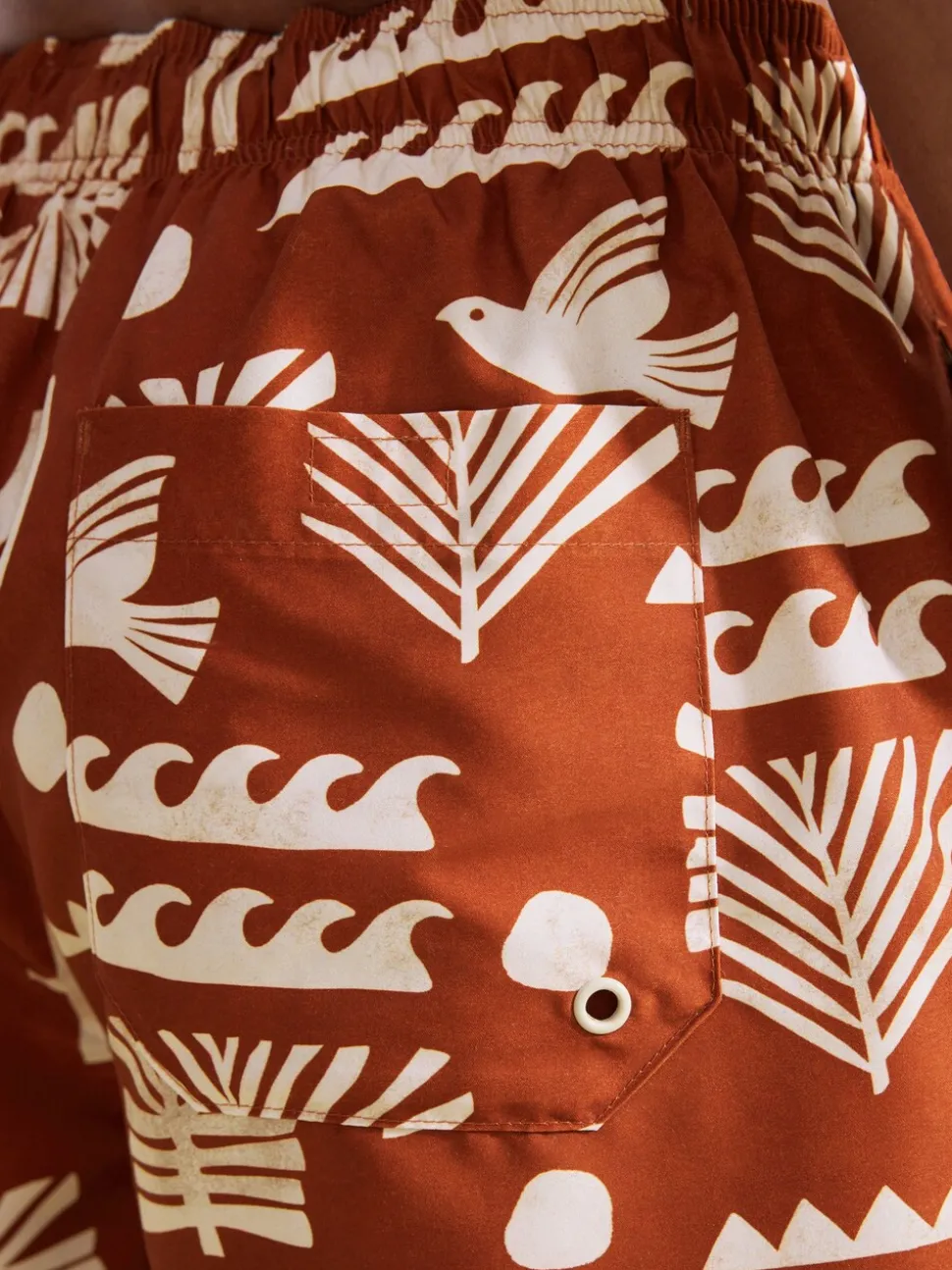 Roestrood - Zwemshort met print