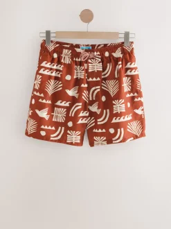 Roestrood - Zwemshort met print