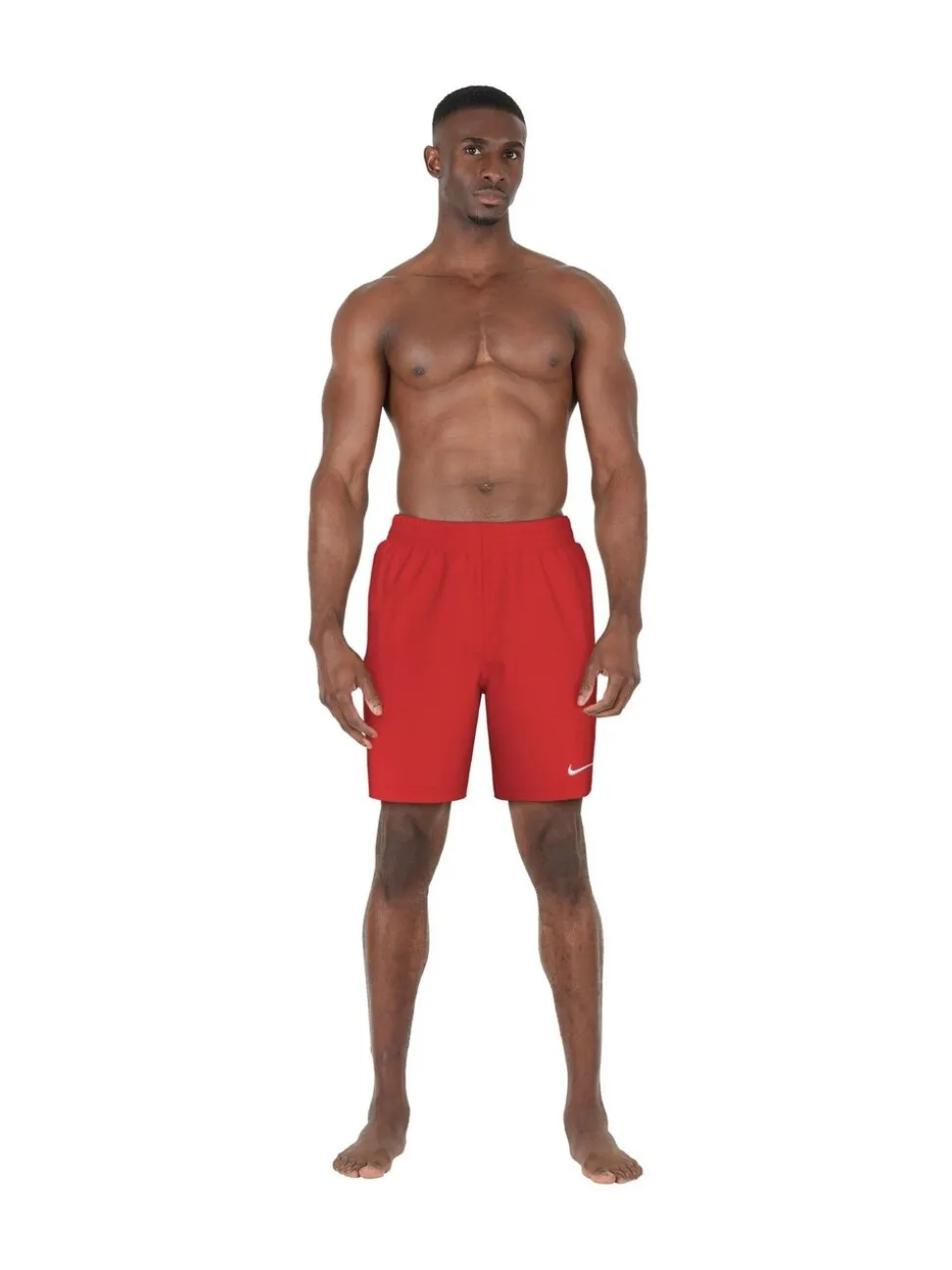 Rood - 7 inch - Nike Essential volley-zwemshort