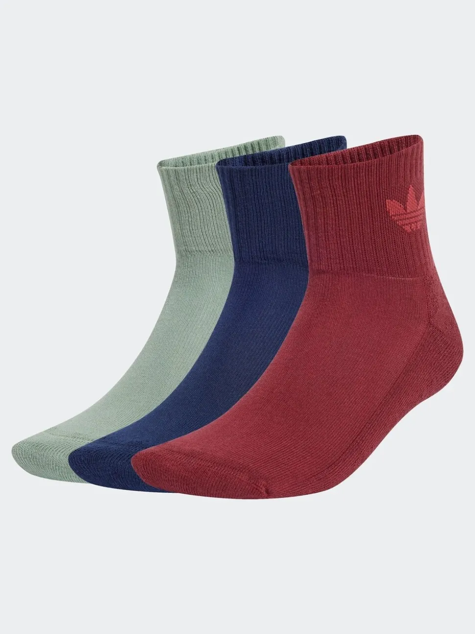 Rood - adidas Originals set van 3 halfhoge sokken