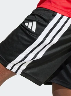 Rood - adidas Train Essentials 3-Strepen Kids T-shirt & Shorts Set