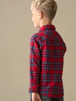 Rood - Angel & Rocket Camden Brushed Shirt With Bow Tie