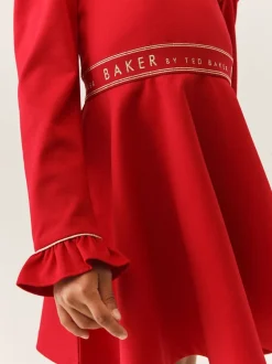 Rood - Baker by Ted Baker - Ponté jurk