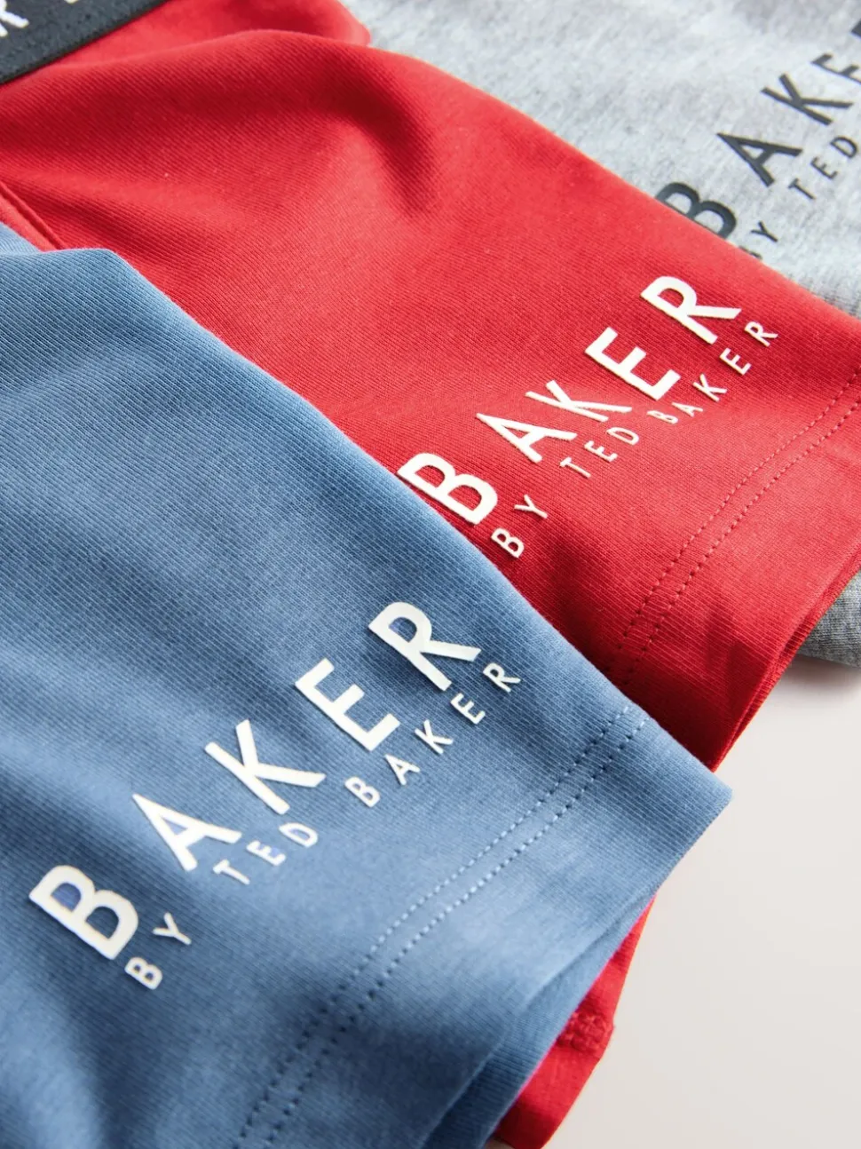 Rood - Baker by Ted Baker jongens boxershorts verpakking van 5