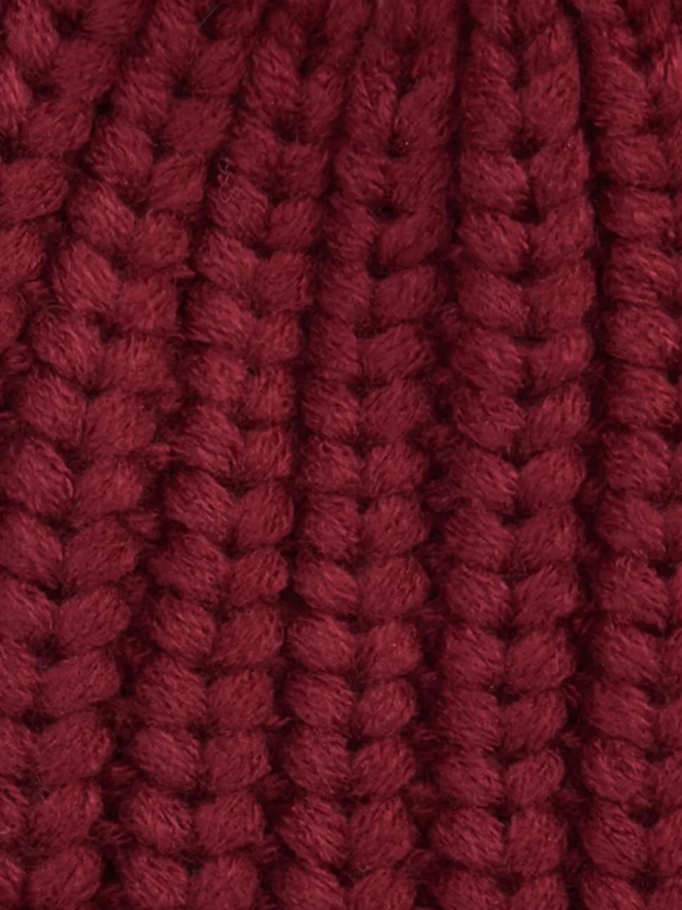 Rood - Barbour® Saltburn beanie-muts met pompon