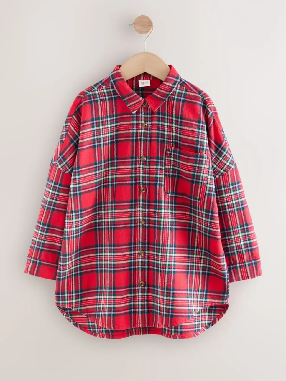 Rood - Geruit overhemd (3-16 jr)