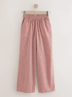 Rood - Gingham Wide Leg Trousers
