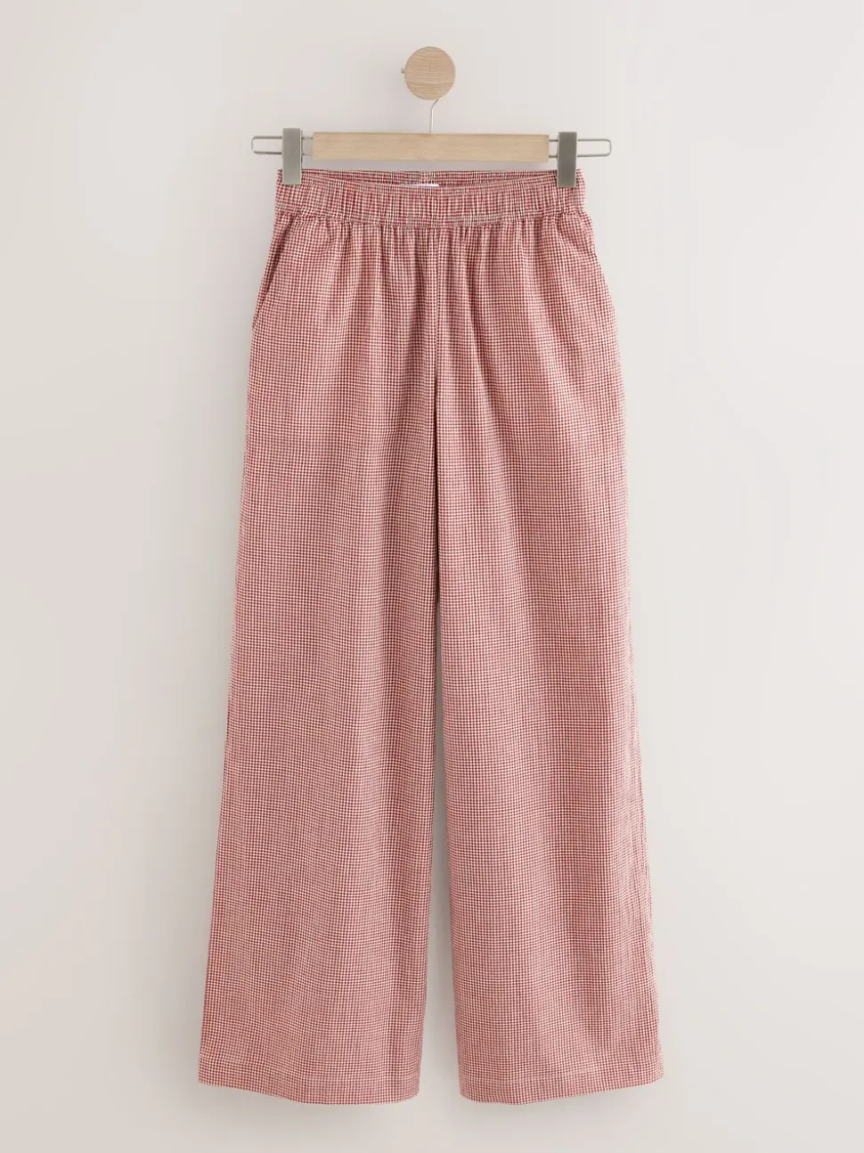 Rood - Gingham Wide Leg Trousers